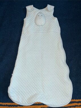 Nested Bean Quilted Cream Sleeveless Sleep Sack with Chick Motif